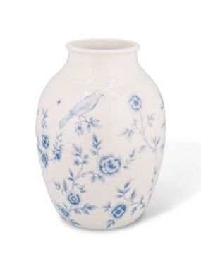 Blue & White Floral Bird Ceramic Vase - Classic Home Accent Target 2026